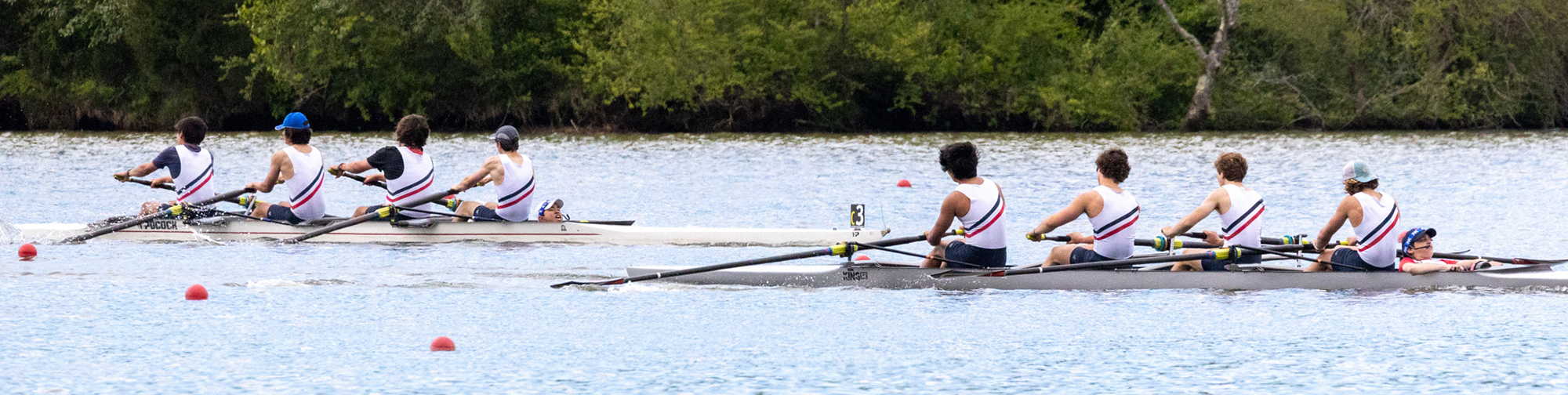 Two shells in a race