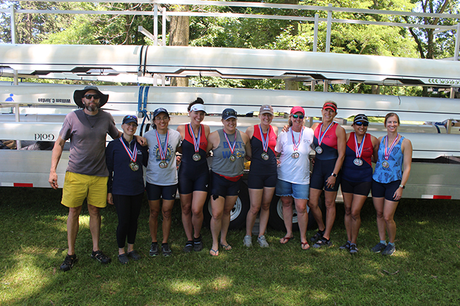 Group image of rowers after a race