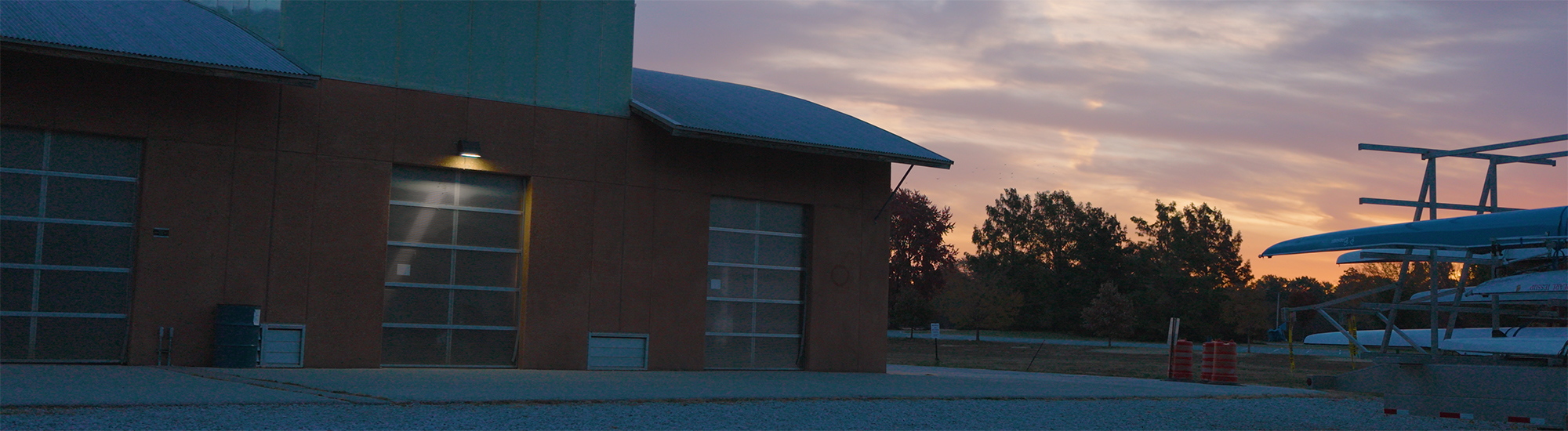 SLRC Boathouse at sunrise