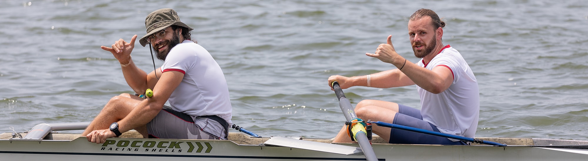 Men's pair after race