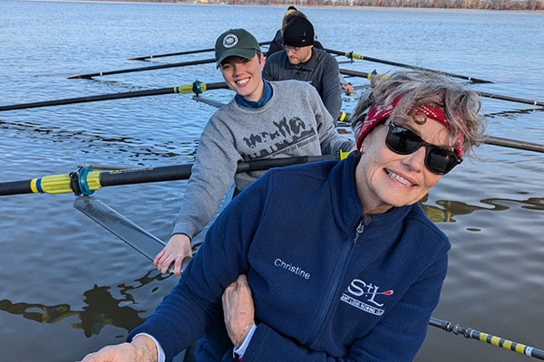 SLRC rowers on Creve Couer Lake