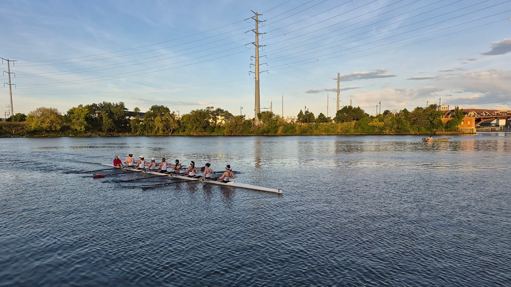 Rowing on the Chicago River